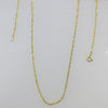 14K Yellow Gold Diamond Cut Singapore Chain – 18 Inch 1.86mm Solid Gold Necklace - Black Market LLC