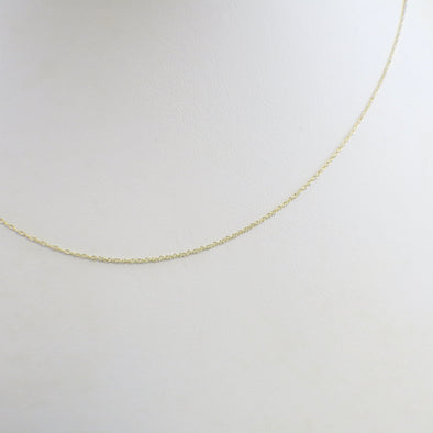 14K Yellow Gold Rope Chain Necklace | 16.5 Inch Fine Dainty Layering Chain - Black Market LLC