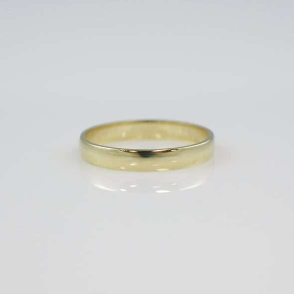 14K Yellow Gold Wedding Band – 3MM Classic Gold Ring, Size 7