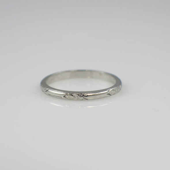 Platinum 2mm Classic Wedding Band Size 7