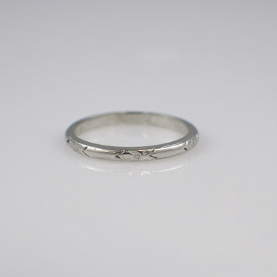 Platinum 2mm Classic Wedding Band Size 7