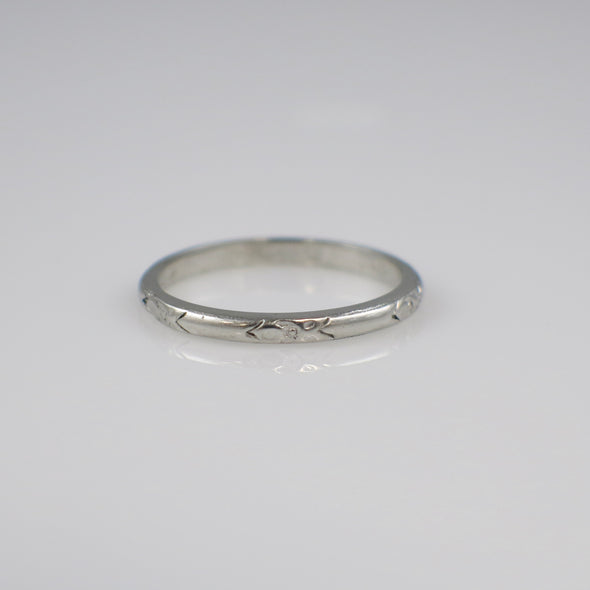 Platinum 2mm Classic Wedding Band Size 7