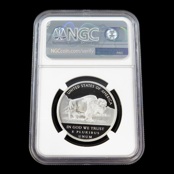 2017 Saint-Gaudens Commemorative – Teddy Roosevelt Rider – 1 oz Silver – NGC PF70 Ultra Cameo – Mercanti Signed