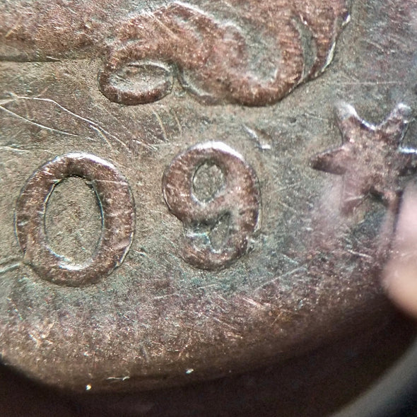 1809/6 Half Cent Classic Head 9 Over Inverted 9