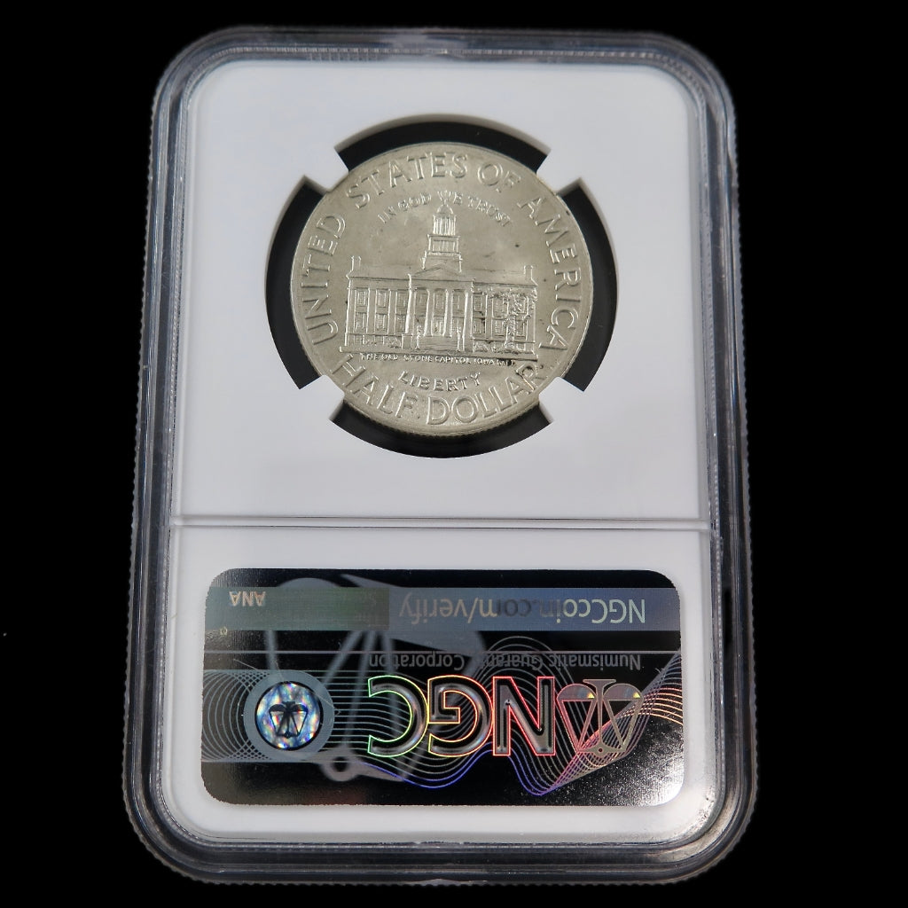 1946 Iowa Half Dollar NGC MS64 – Centennial Silver Commemorative Coin
