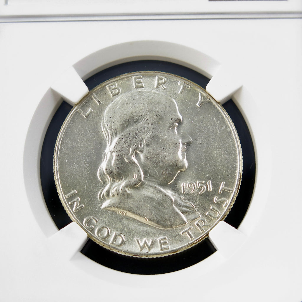 Franklin Half Dollar 1951 Bugs Bunny AU58 NGC