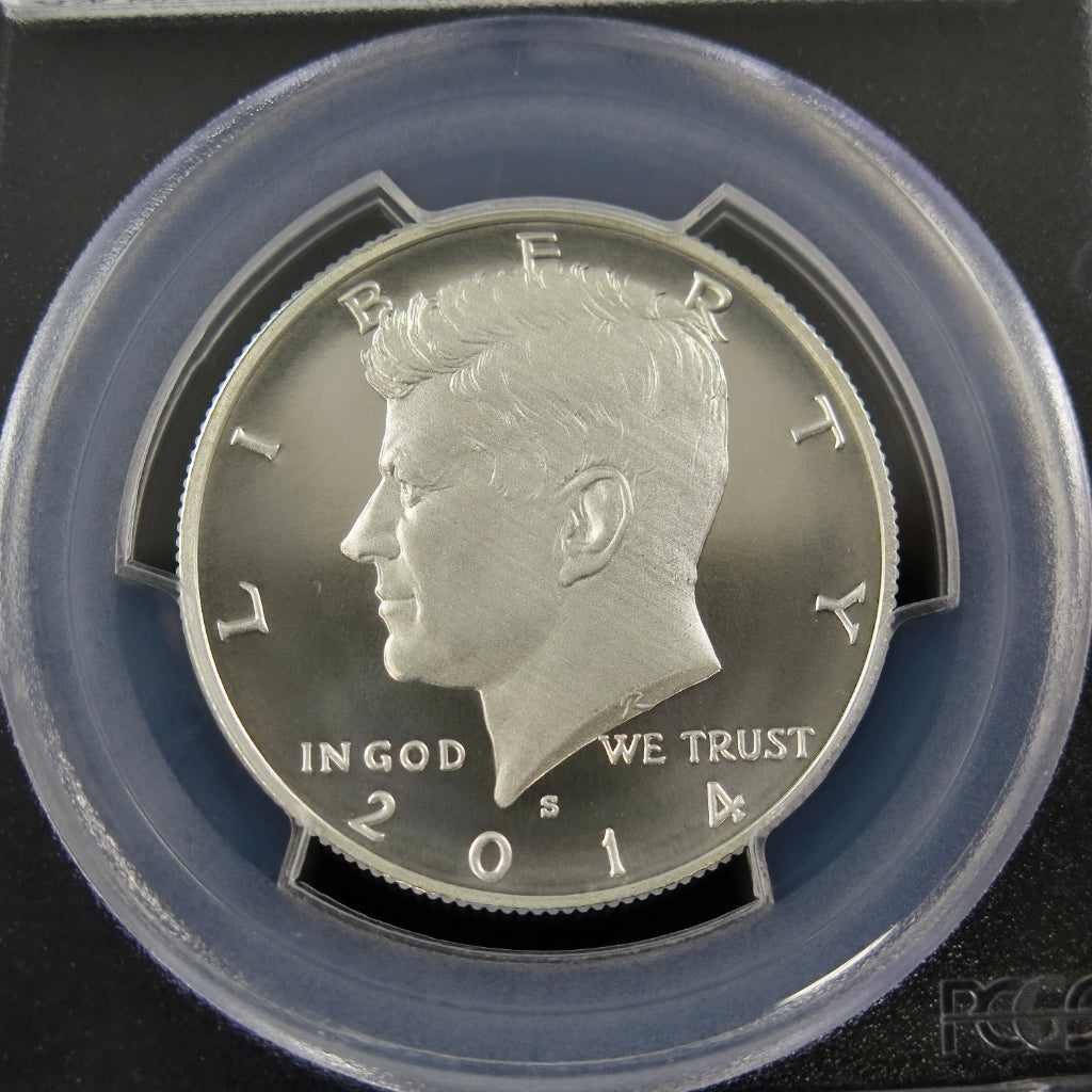 2014-S Kennedy Half Dollar PCGS MS70PL First Strike 50th Anniversary prooflike coin from Black Market LLC