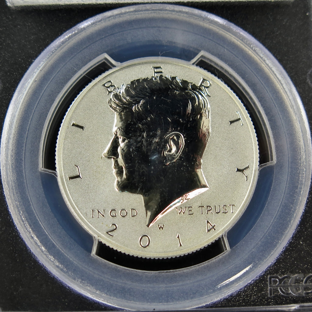 2014-W Kennedy Half Dollar Reverse Proof PCGS PR70 First Strike 50th Anniversary Silver Coin from Black Market LLC