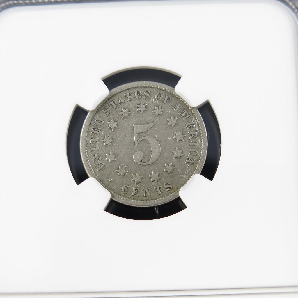1879 Shield Nickel – NGC VF25 – Key Date Five Cent Coin - Black Market LLC