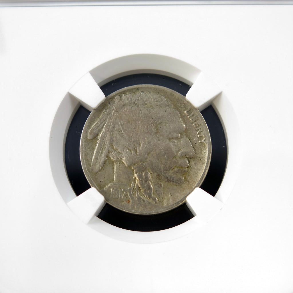 1917 Buffalo Nickel – Two Feathers Variety – NGC VF Details – Early U.S. Five Cent Coin - Black Market LLC