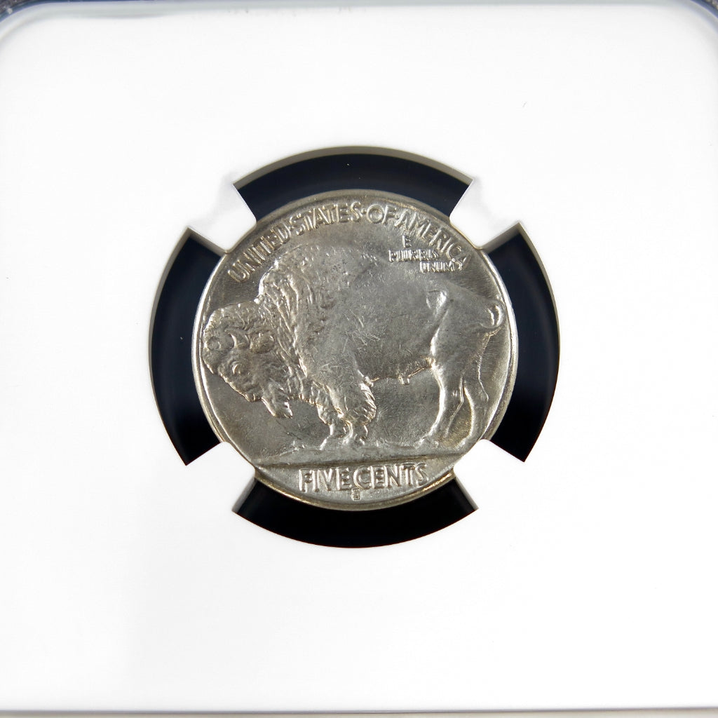 1936-S/S Buffalo Nickel – FS-501 Repunched Mintmark – NGC MS63 – Early U.S. Five Cent Coin - Black Market LLC