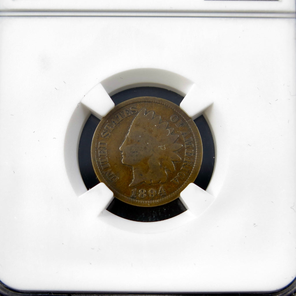 1894/1894 Indian Head Cent – FS-301 Repunched Date – NGC Good Details – Early U.S. Copper Coin - Black Market LLC