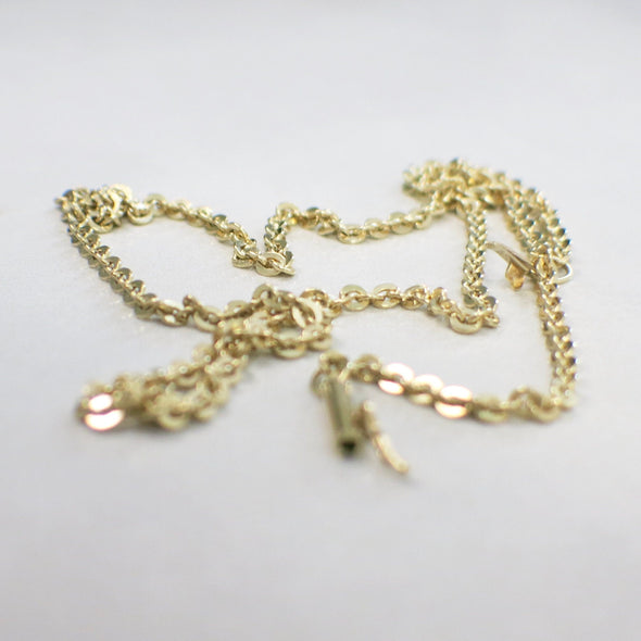 14K Yellow Gold Chain Necklace 20 Inch | Solid Gold Layering Chain | Unisex Gold Chain | 2.6MM Yellow Gold Necklace