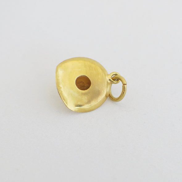 18K Yellow Gold Cowboy Hat Charm Vintage Western Pendant 3g