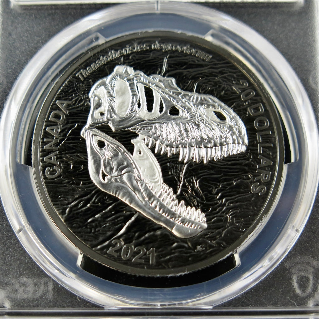 2021 Canada Reaper of Death – 1 oz Silver – PCGS PR70 – Blunt Signed – Pop 127