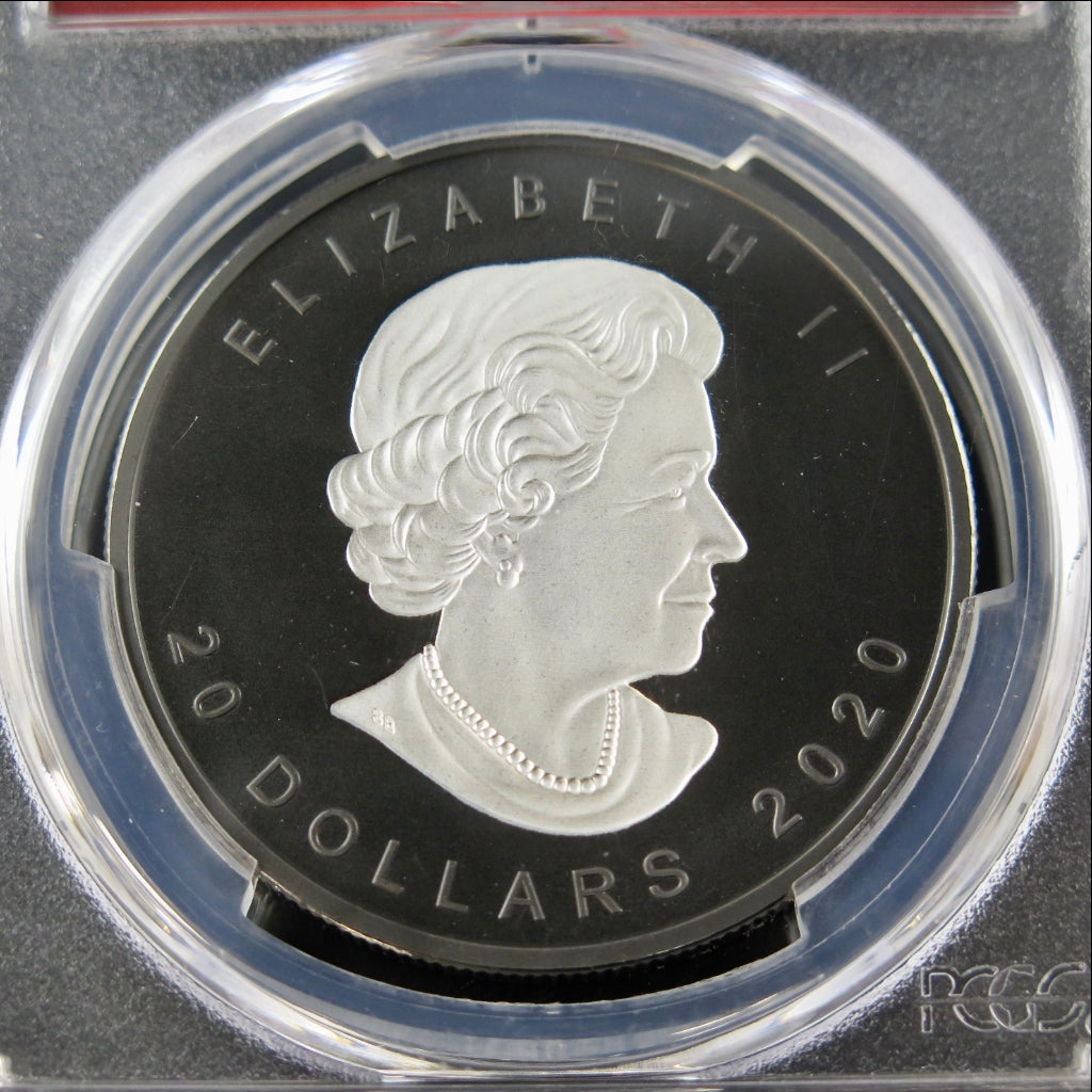2020 Canada Maple Leaf – 1 oz Silver – PCGS PR70 – FDOI – Blunt Signed