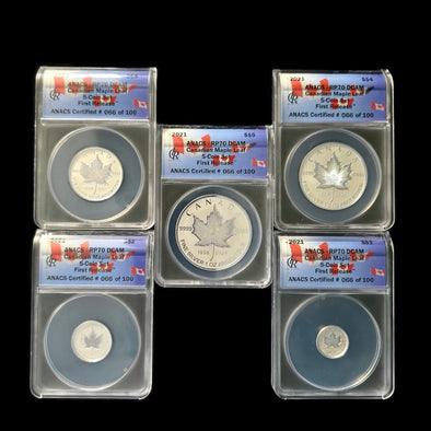 2021 Canada Maple Leaf Fractional Set – ANACS RP70 – First Release – #066/100