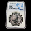 2021 Great Britain £2 Britannia – 1 oz .999 Silver – NGC MS69 – Royal Mint Bullion Coin - Black Market LLC
