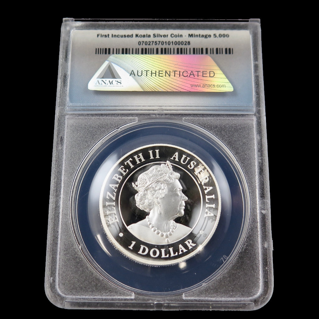 2020-P Australia 1 oz Silver Koala – High Relief Incused Design – ANACS PR70 DCAM – First Release - Black Market LLC