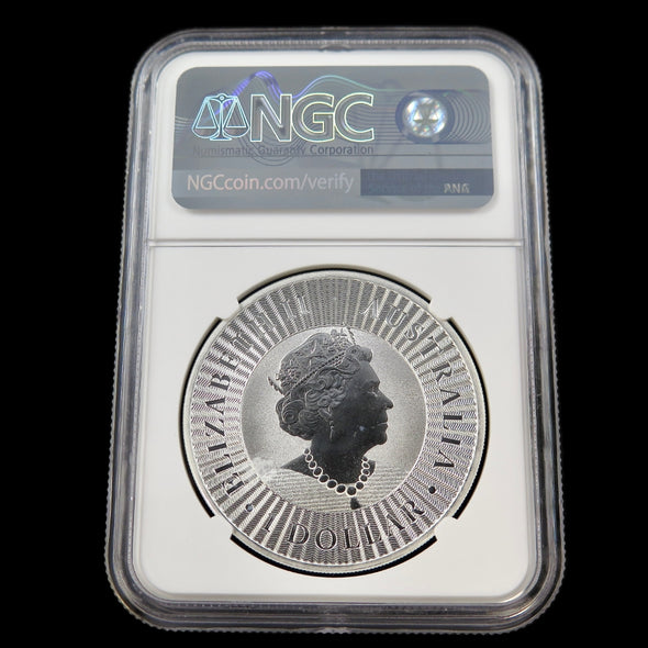 2020-P Australia $1 Silver Kangaroo – 1 oz .9999 Silver – NGC MS69 – Perth Mint Bullion Coin - Black Market LLC