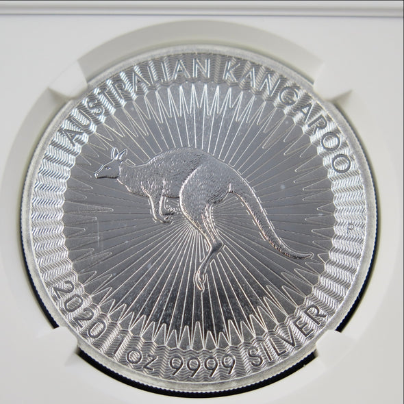 2020-P Australia $1 Silver Kangaroo – 1 oz .9999 Silver – NGC MS69 – Perth Mint Bullion Coin - Black Market LLC