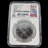 2022-P Australia $1 Silver Kangaroo – 1 oz .9999 Silver – NGC MS70 – First Day of Issue – Ed Harbuz Signed Label - Black Market LLC