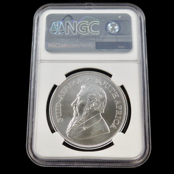 2019 South Africa 1 oz Silver Krugerrand – NGC MS69 – South African Mint Bullion Coin - Black Market LLC