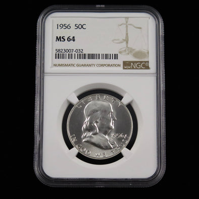 1956 Franklin Half Dollar NGC MS64