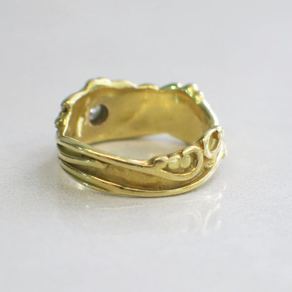 18K Gold Vintage Diamond Ring