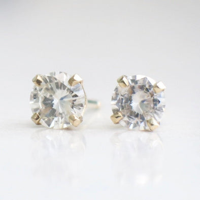 Diamond Stud Earrings .80 CTW 14K Yellow Gold