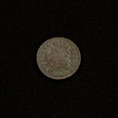 1809 Half Cent Classic Head Normal Date