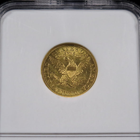 1904 Liberty Head 5 Dollar Gold Coin NGC MS62