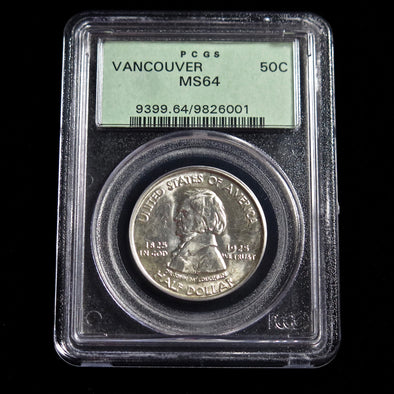 1925 Fort Vancouver Centennial Commemorative Half Dollar PCGS MS64