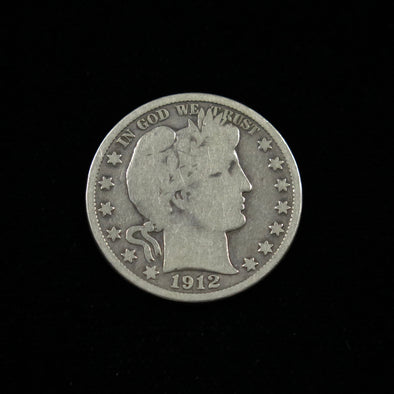 1912 Barber Head Half Dollar