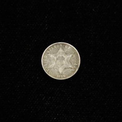 1859 Three Cent Silver Trimes