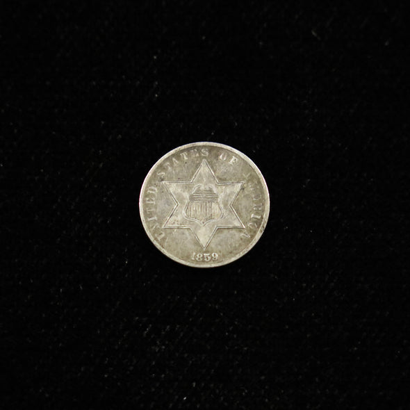 1859 Three Cent Silver Trimes