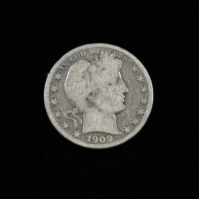 1909 S Barber Head Half Dollar