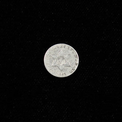 1853 Three Cent Piece  Silver