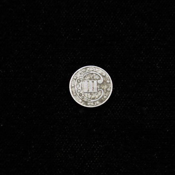 1853 Three Cent Piece  Silver