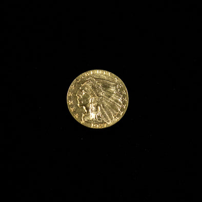 1927 Quarter Eagle 2.50 Dollar Indian Head Gold Coin