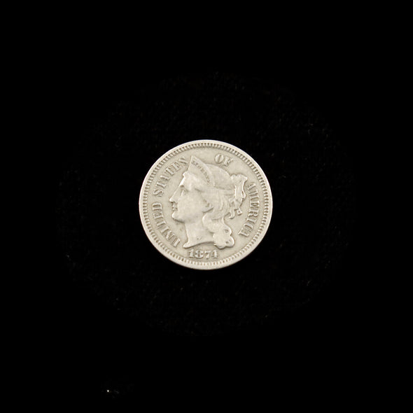1874 Three Cent Piece (Nickel)