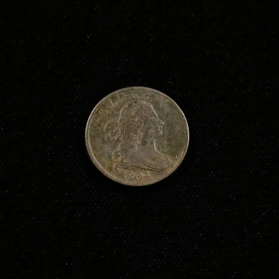 1804 Half Cent Draped Bust Crosslet 4 No Stems