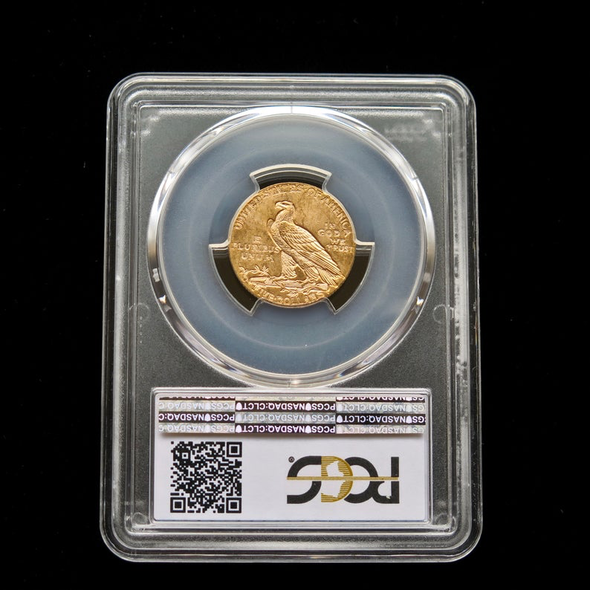 1909-D 5 Dollar Indian Head Gold Coin PCGS MS63