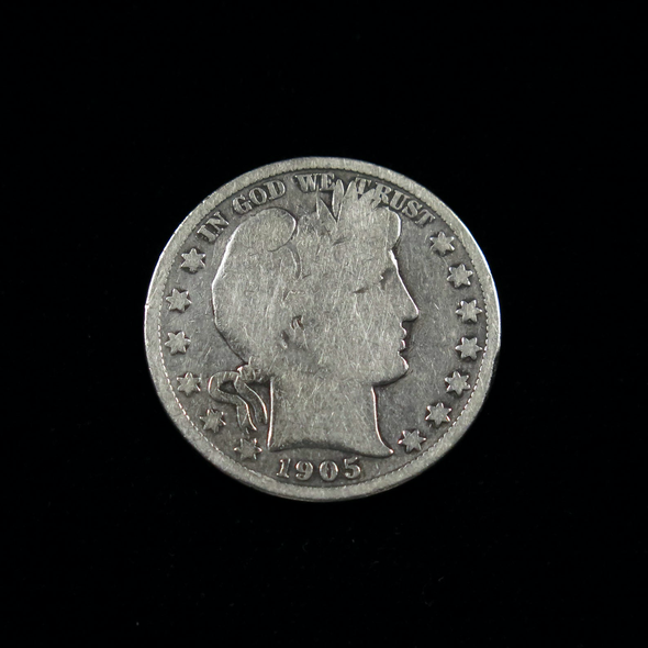 1905 S Barber Head Half Dollar