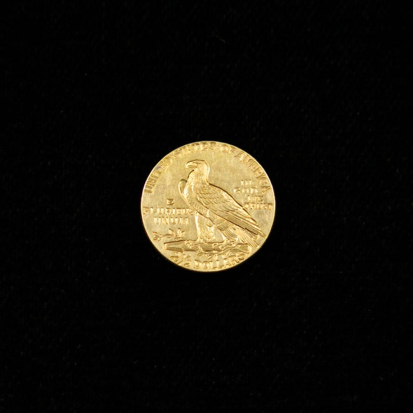 1912 Quarter Eagle 2.50 Dollar Indian Head Gold Coin