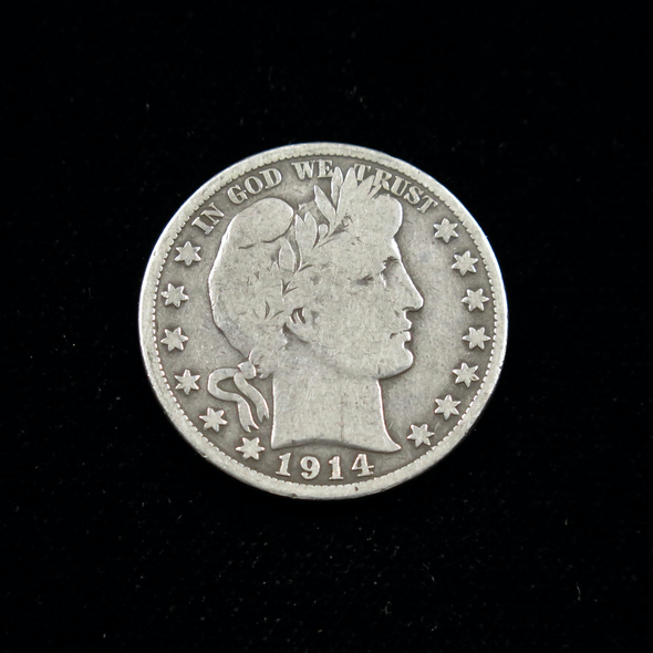 1914 S Barber Head Half Dollar